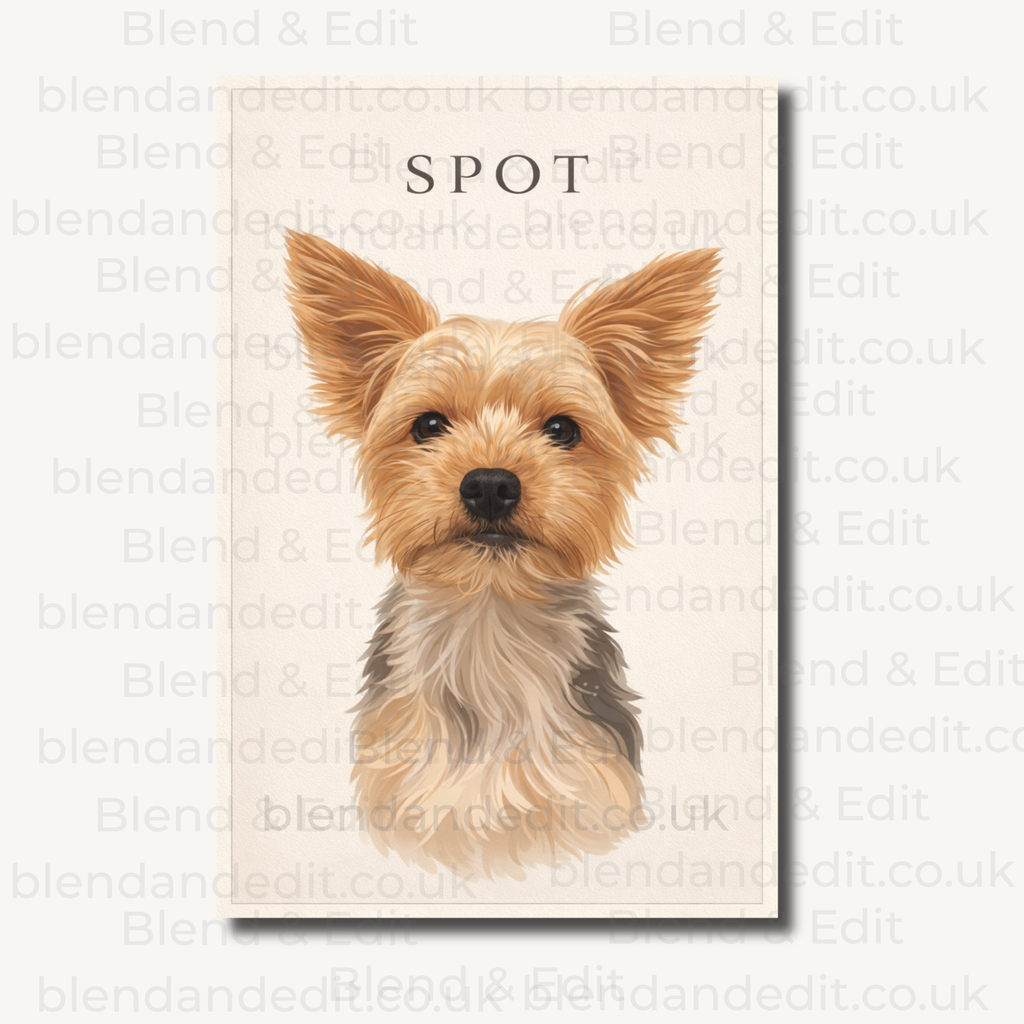 Custom Pet Portrait from Photo