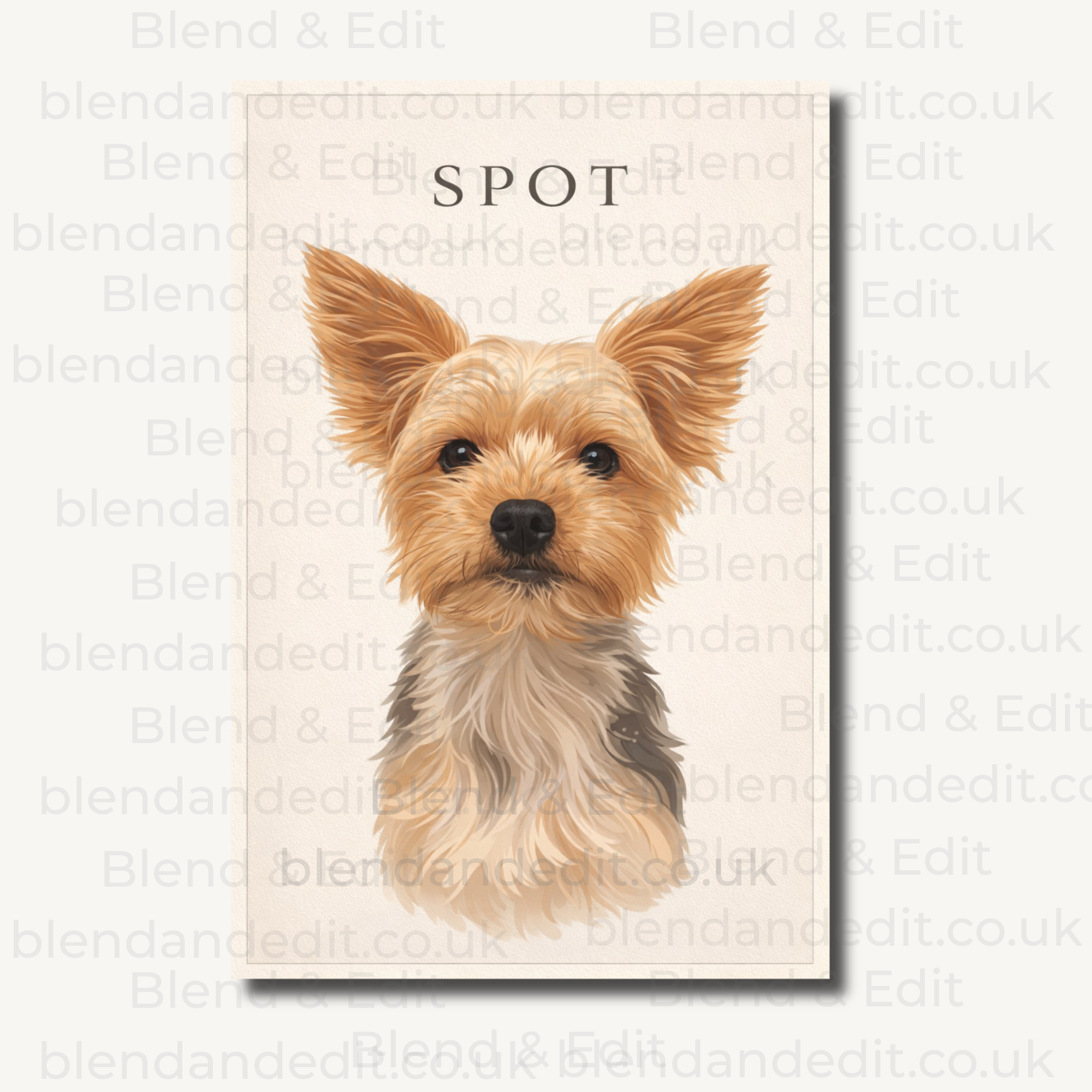 Custom Pet Portrait from Photo