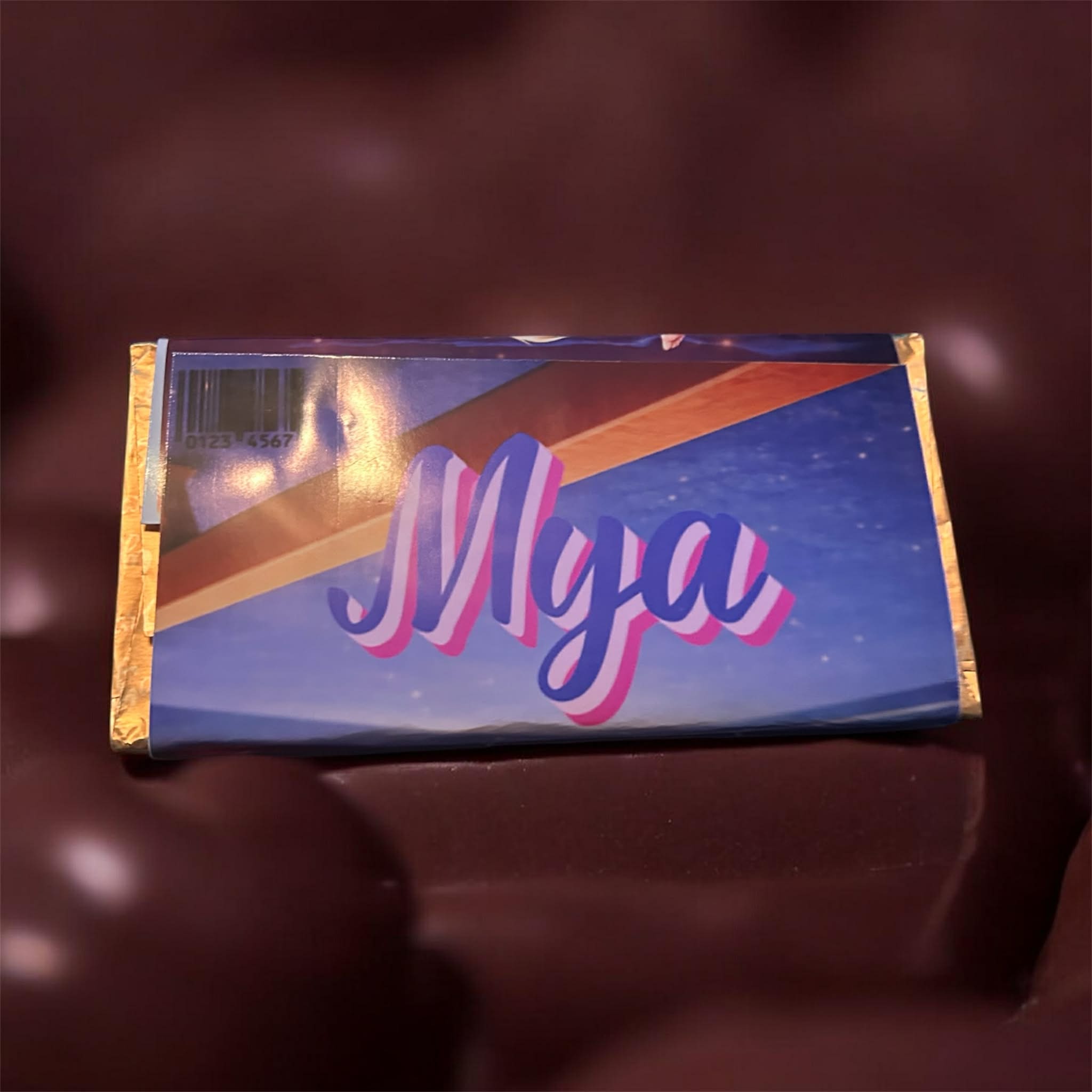 Custom Cartoon Photo Chocolate Bar Gift | Includes 100g Galaxy Bar