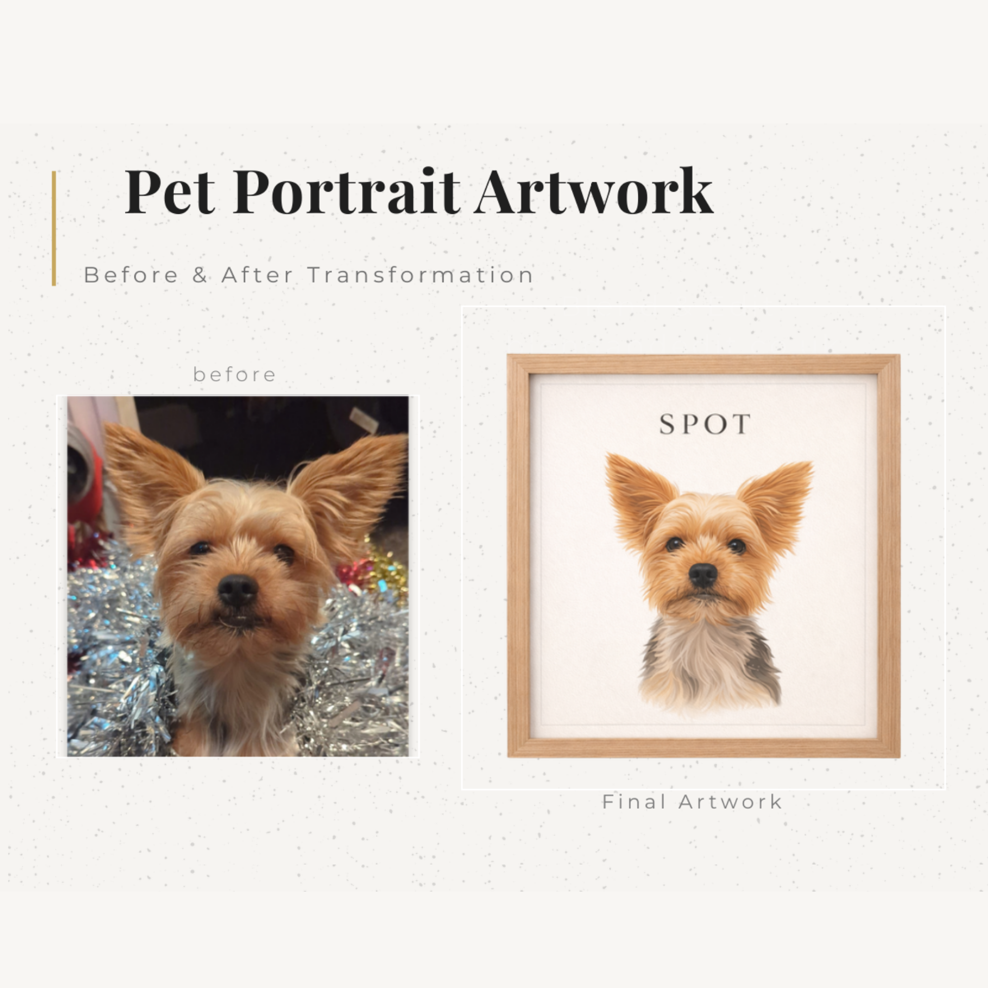 Custom Pet Portrait from Photo
