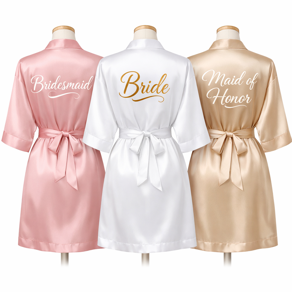 Satin Bridal Party Robes
