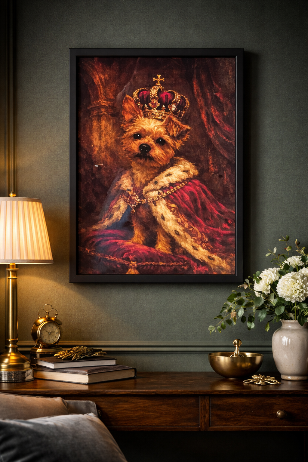 Personalised Royal Pet Portrait (Custom Dog & Cat Wall Art)
