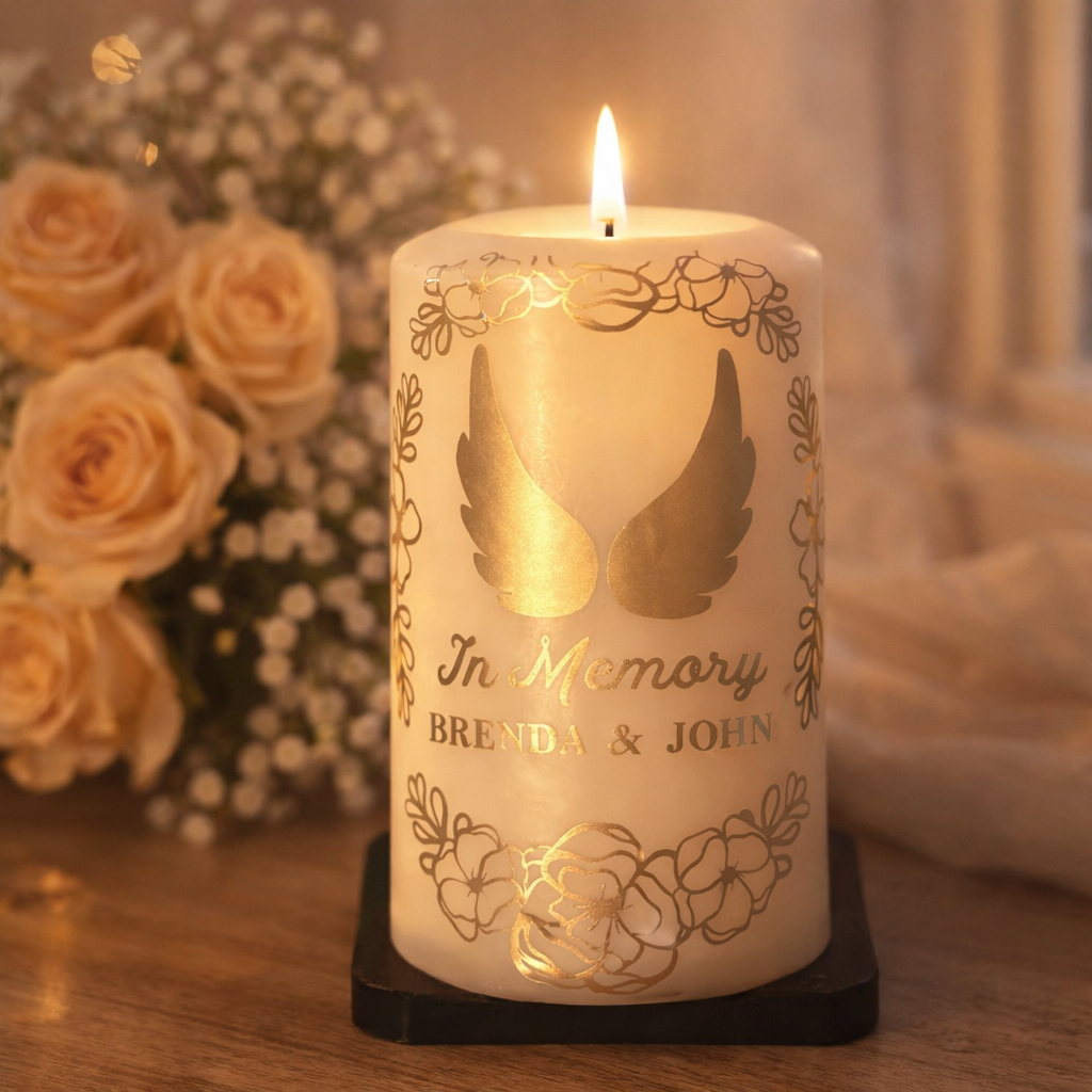 Personalised Memorial Candle – In Loving Memory Gift