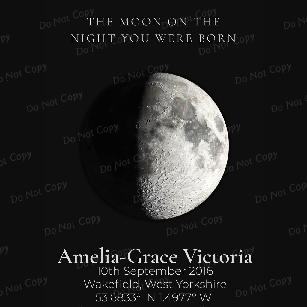 Personalised Moon Phase Print