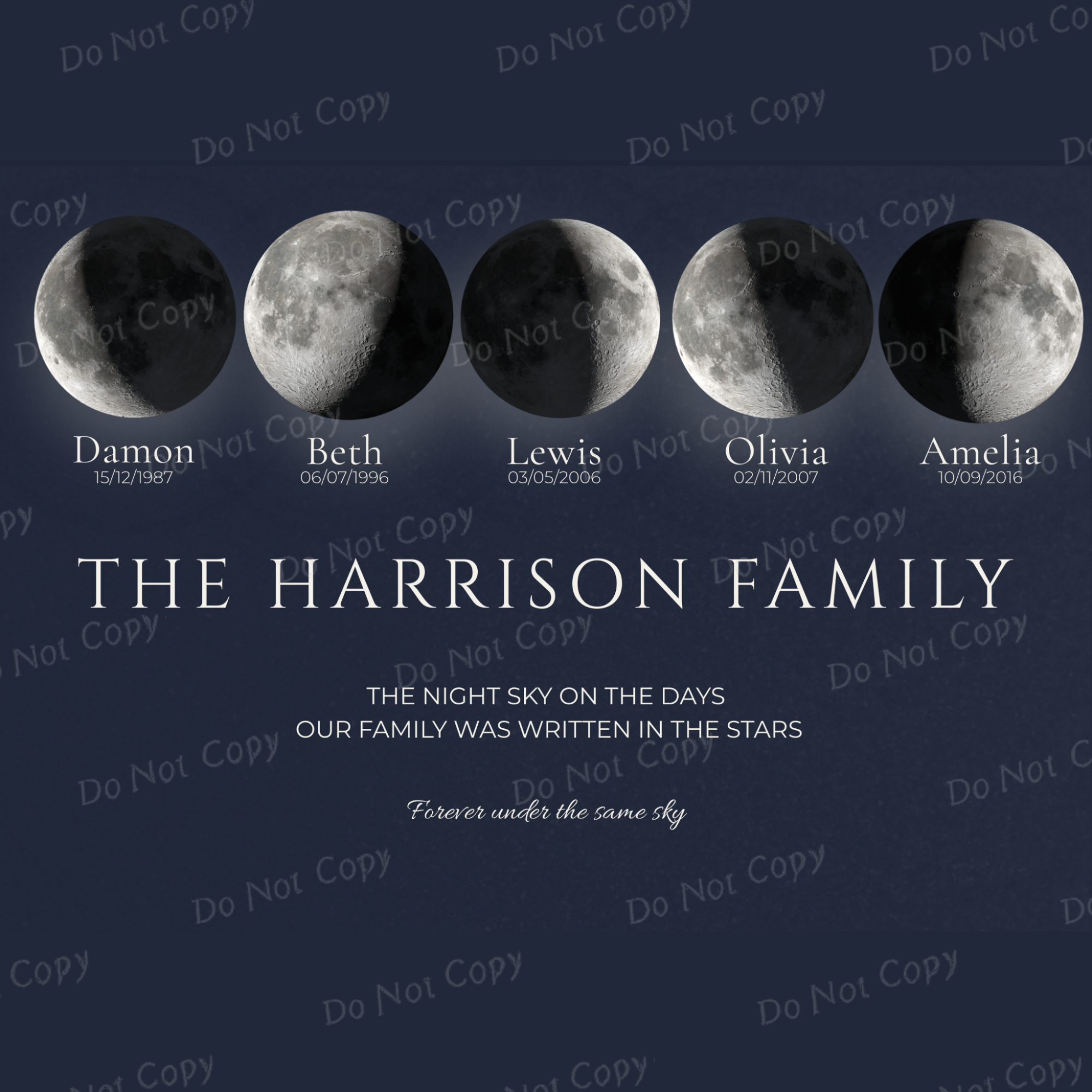 Personalised Moon Story Print