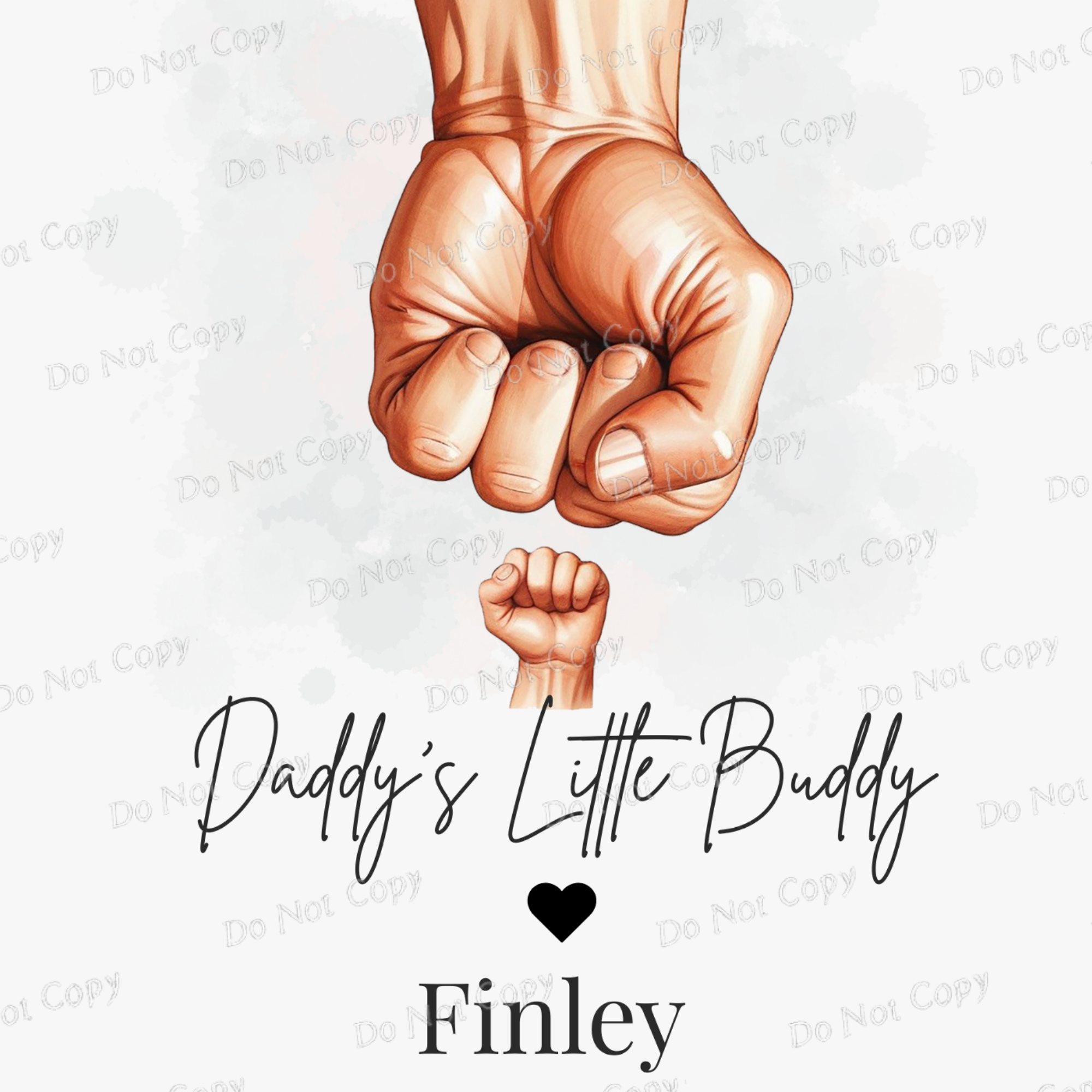 Personalised Family Fist Bump Print