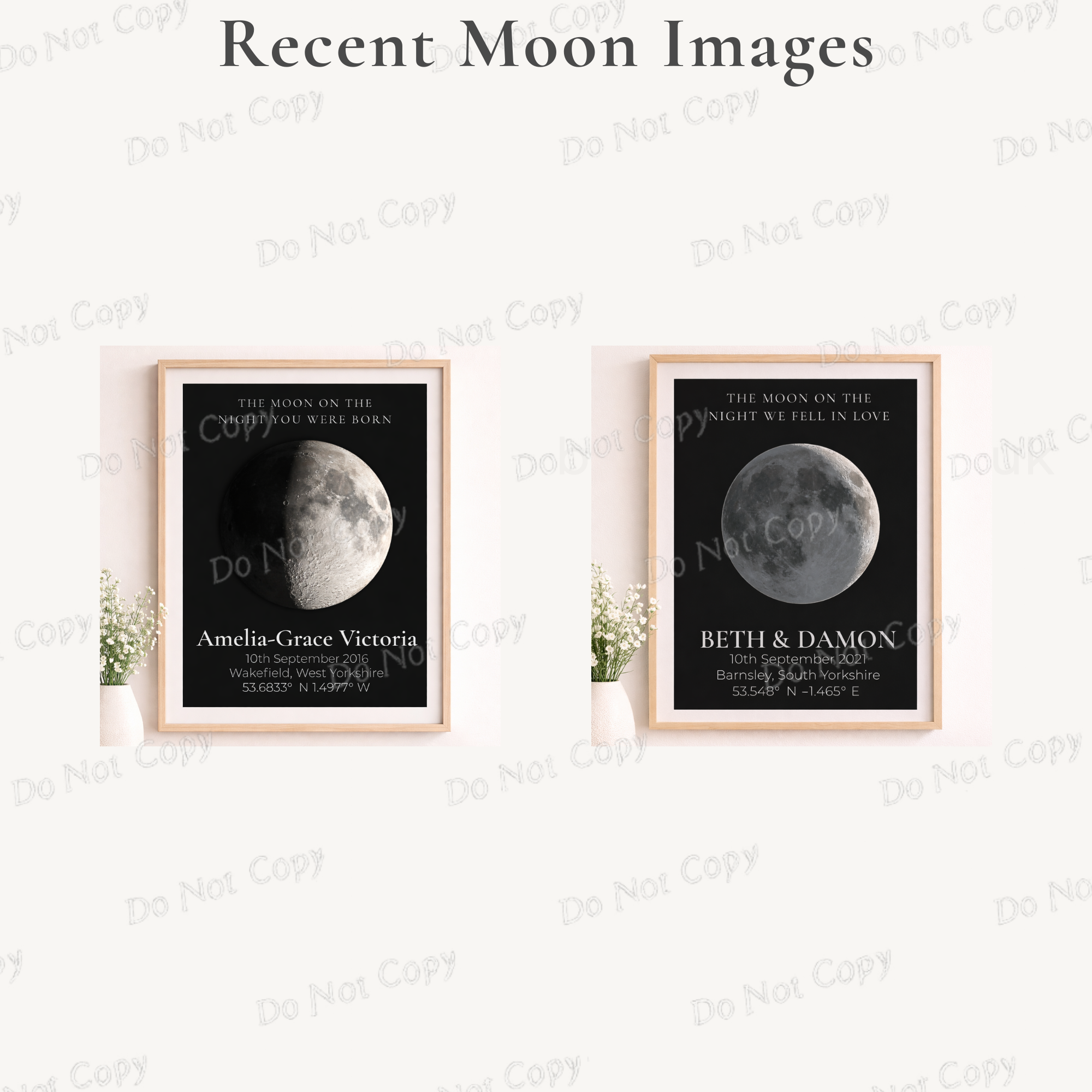 Personalised Moon Phase Print