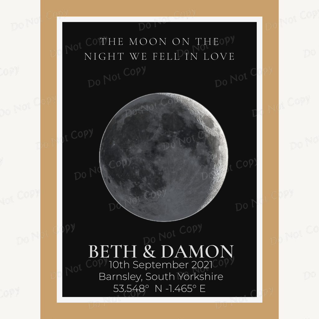 Personalised Moon Phase Print