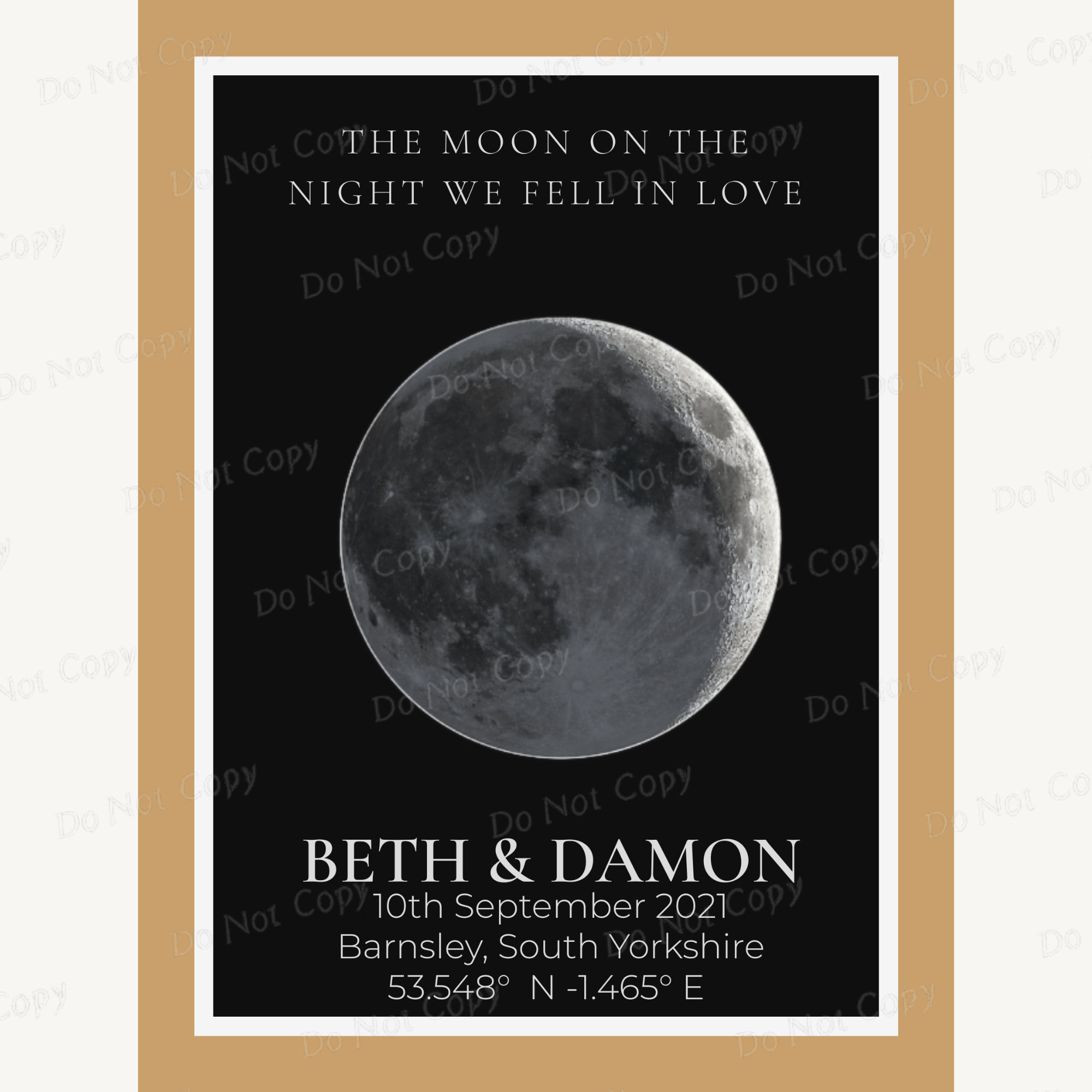 Personalised Moon Phase Print