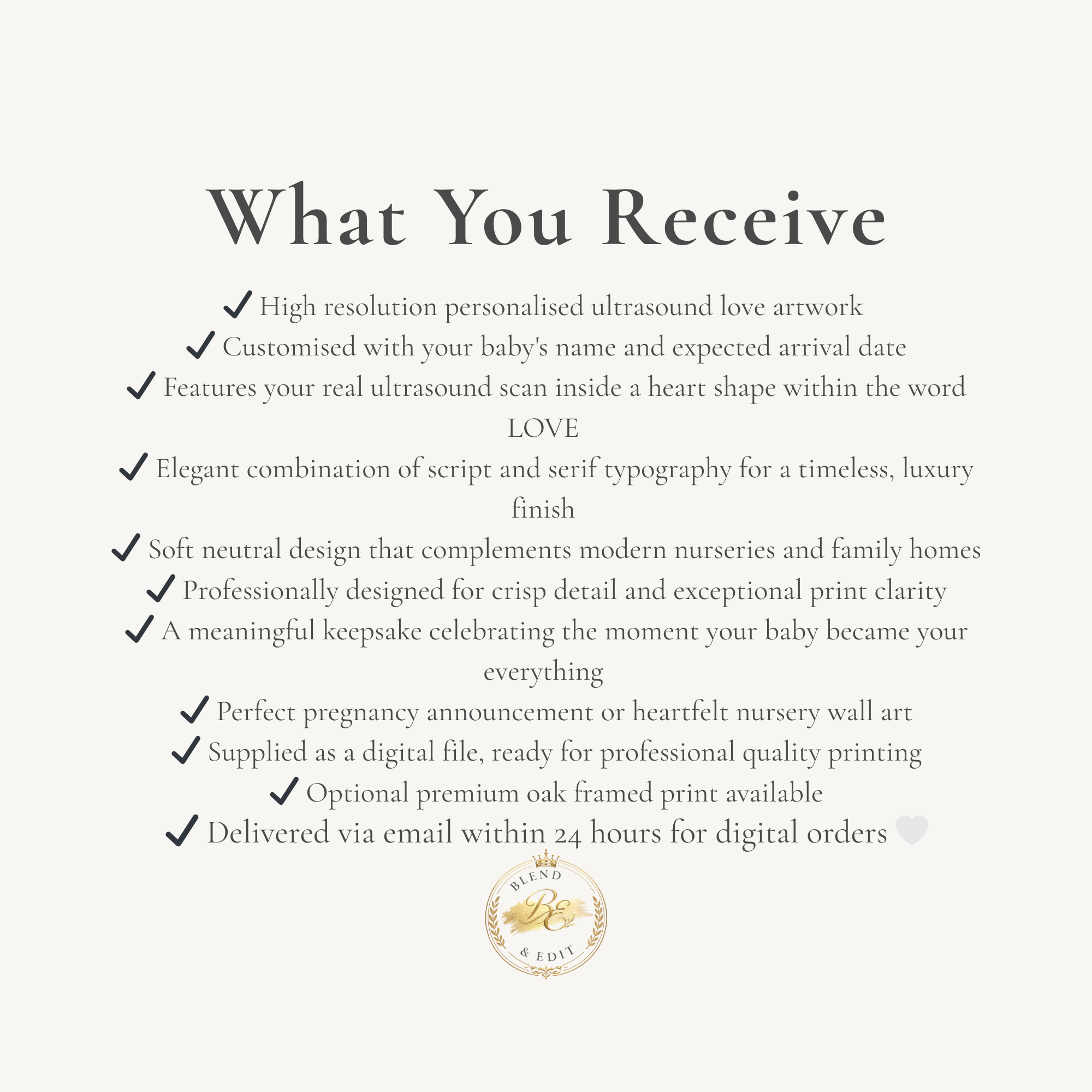 Personalised Baby Scan Nursery Wall Art