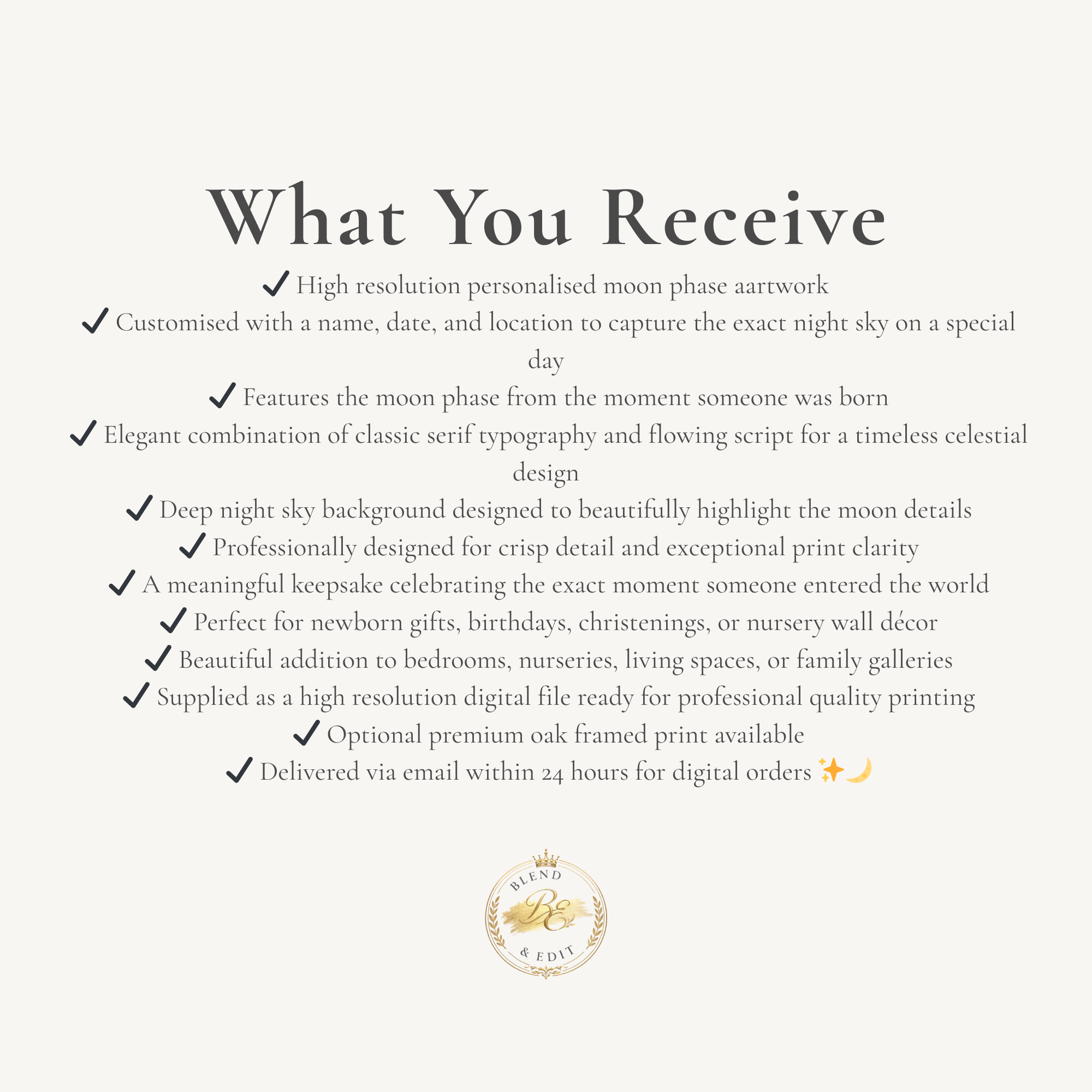 Personalised Moon Phase Print