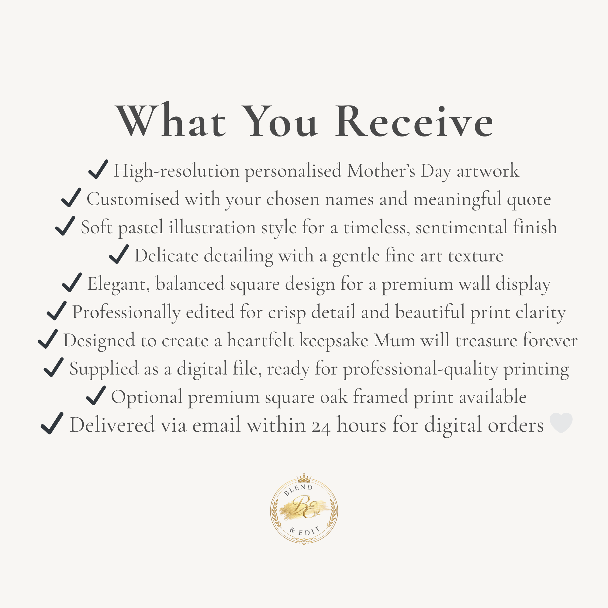 Always My Mum Forever My Friend Print | Personalised Mother & Daughter Illustration | Custom Mum Gift Wall Art