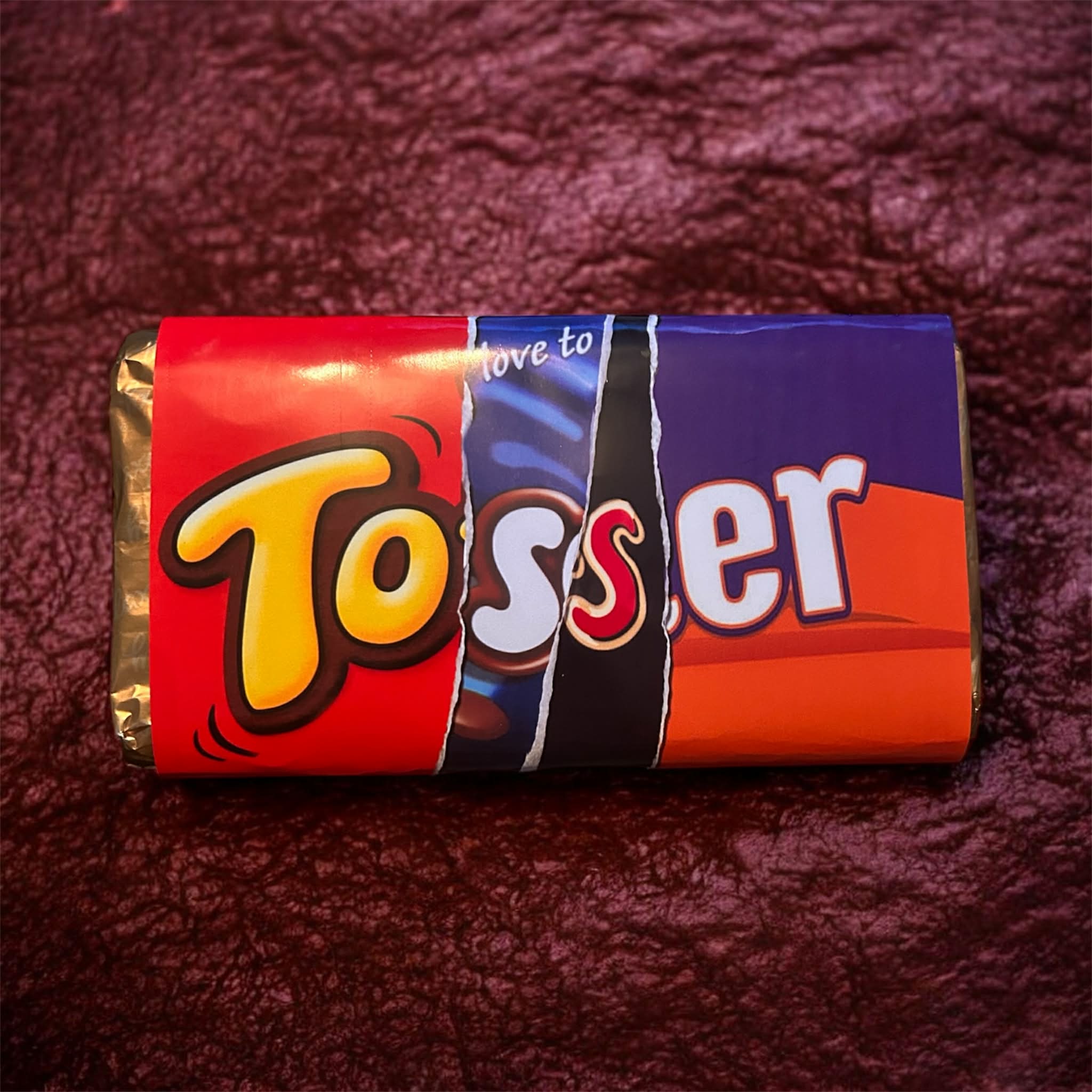 Rude Message Chocolate Bar Gift | Includes 100g Galaxy Bar