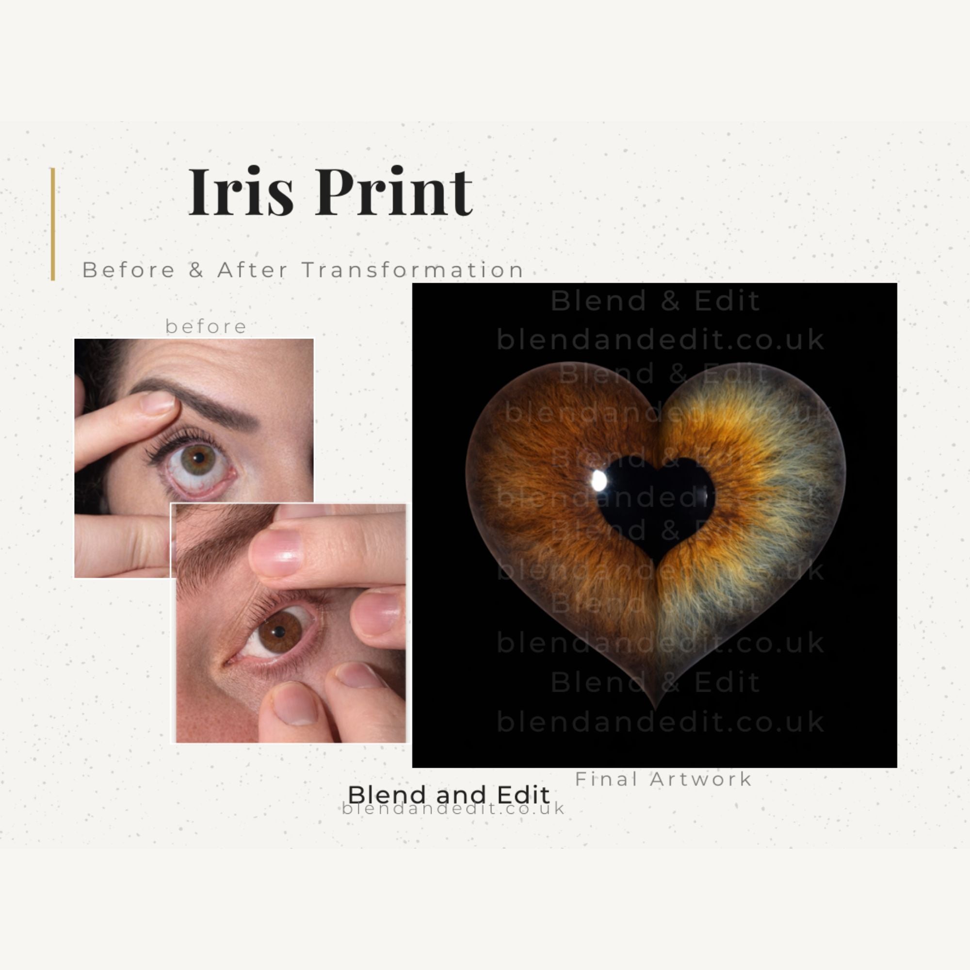 Personalised Iris Eye Print – Custom Digital Artwork