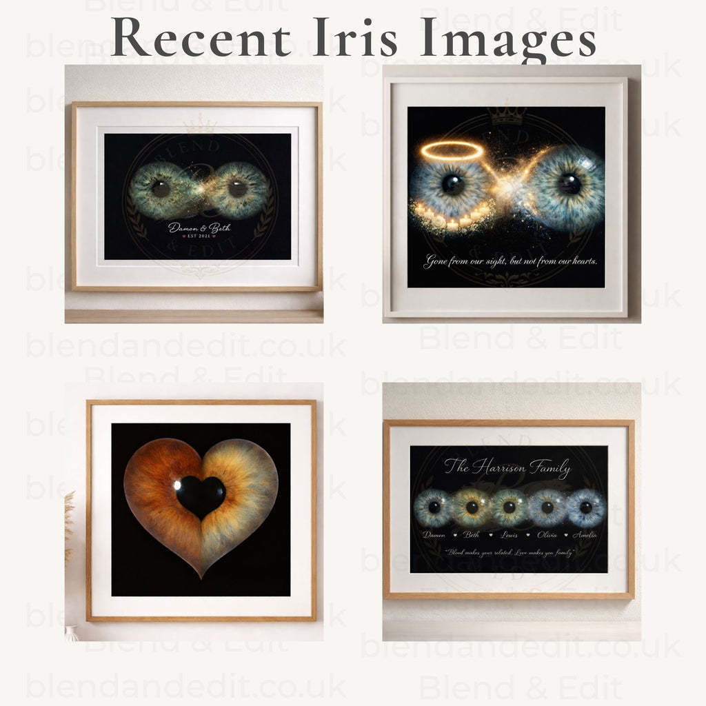 Personalised Iris Eye Print – Custom Digital Artwork