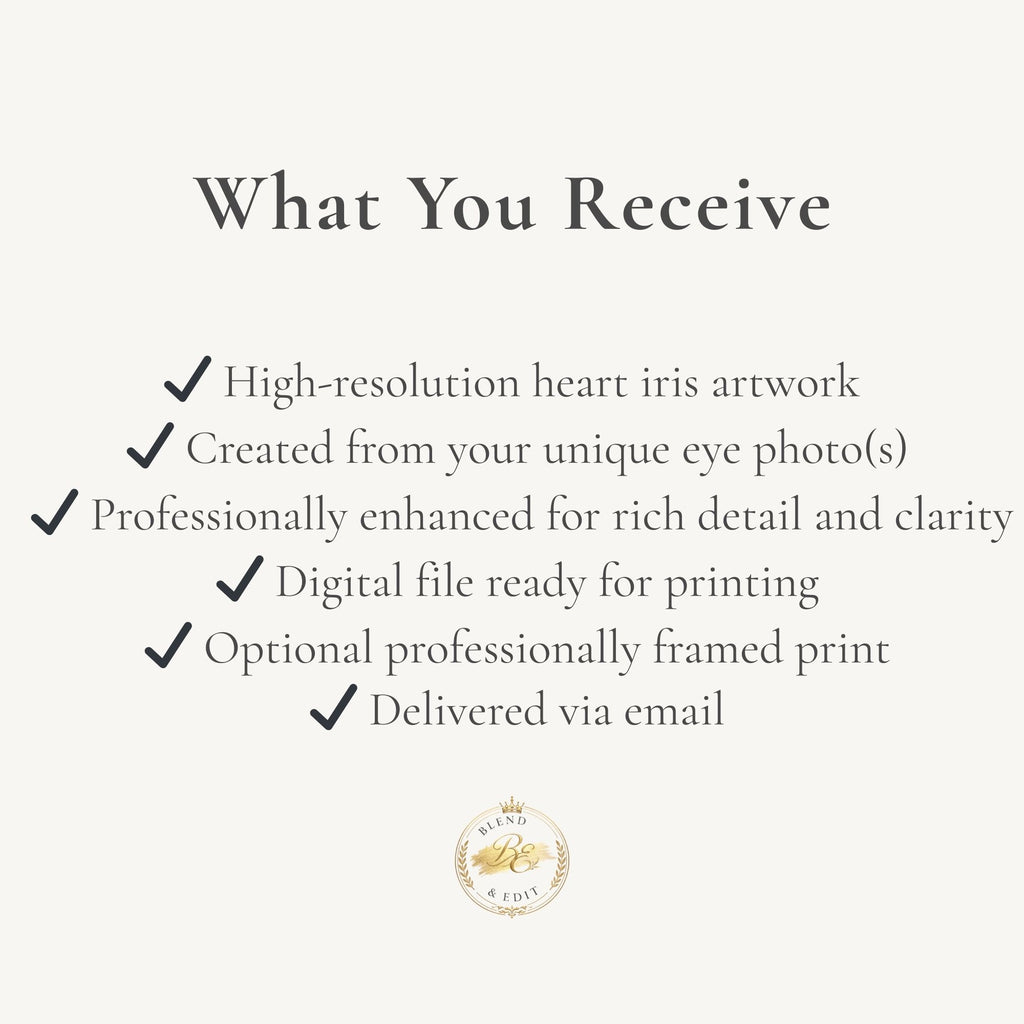 Personalised Iris Eye Print – Custom Digital Artwork